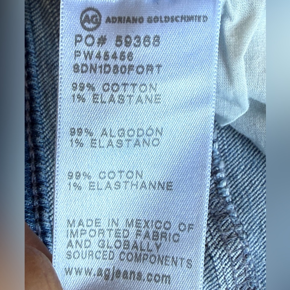 Adriano Goldschmied Kora High Waist Wide Leg Vintage-Inspired Denim Pants SZ 29 - Picture 13 of 13